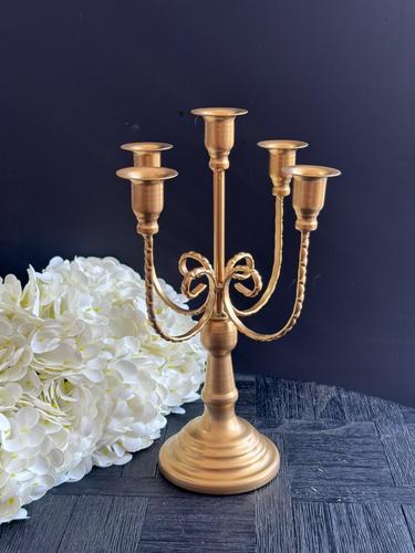 פמוט 5 קנים ממתכת 30 ס