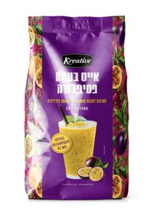 אבקה לאייס פסיפלורה פרימיום - 1 ק"ג (כשר פרווה - בד״ץ עדה חרדית)