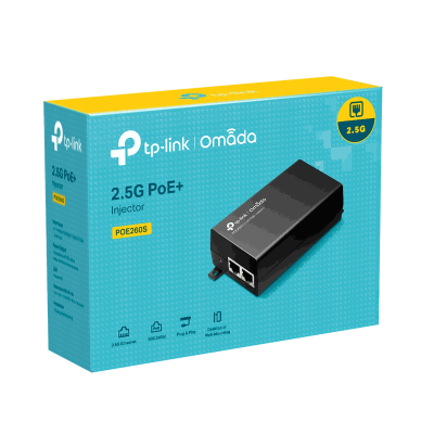 מזרק מתח PoE+ מתקדם TP-Link TL-POE260S 2.5G 30W