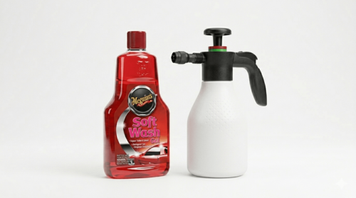 מארז ‏מיכל הקצפה ידני Spartec+ שמפו ג'ל מקציף Meguiar's