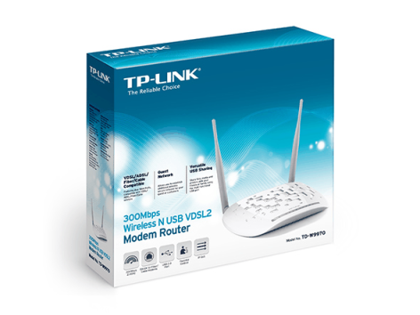 מודם-נתב אלחוטי TP-Link TD-W9970 VDSL/ADSL 300Mbps