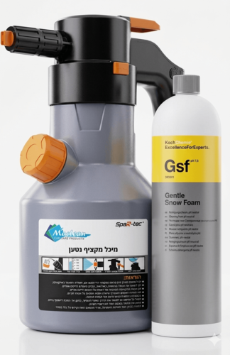 מארז מקצועי ‏מיכל הקצפה חשמלי Spartec+ שמפו הקצפה Koch Chemie GSF 