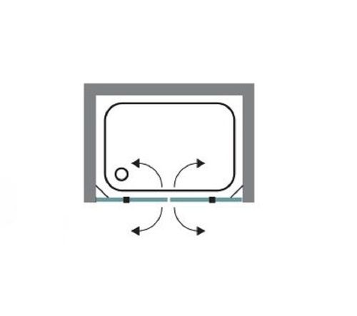 מקלחון חזית PORTAL - פורטל 40 ממידה 147.5 ס