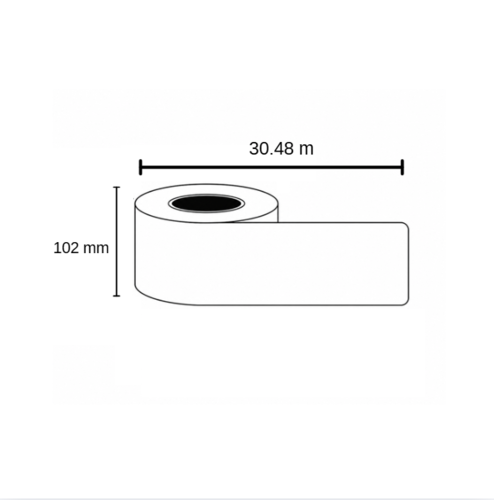 גליל מדבקות למינציה Brother DK-22243-P  ‏102mm× 30.48m למדפסות QL