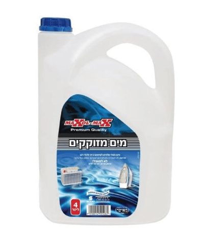 4 ליטר מים מזוקקים MAXOL-MAX