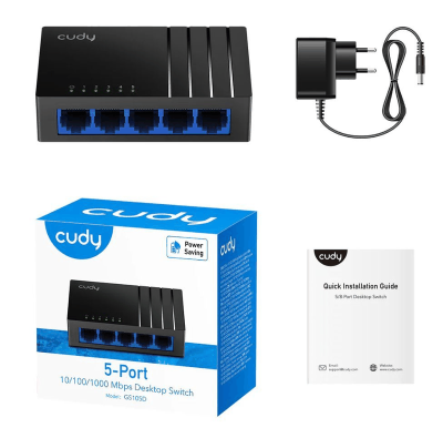מתג Cudy GS105D-IL 5-Port Gigabit Desktop Switch