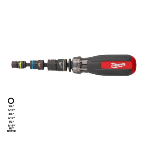 מברג בוקסות רב שימושי Milwaukee 48-22-2921 עם בוקסות מגנטיות SHOCKWAVE Impact Duty