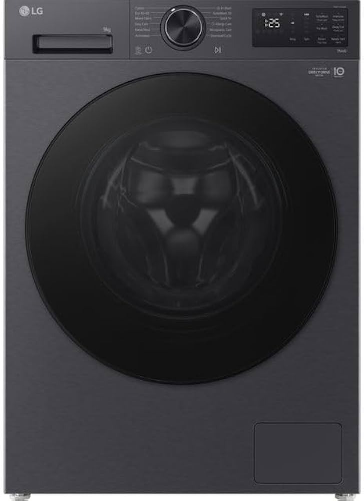 מכונת כביסה LG שטיפה באדים ‏9 ‏ק"ג F2X50S9TBB TurboWash כסופה