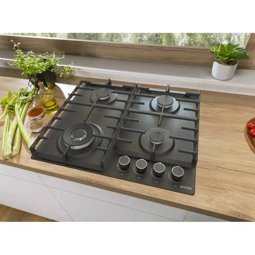 כיריים גז Gorenje GW67IL אמייל שחור מט