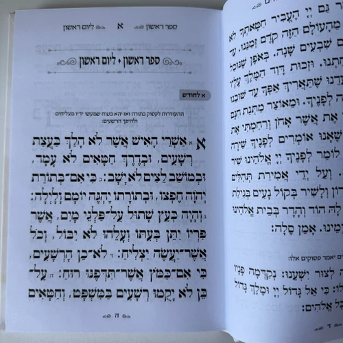 תהילים מהודר אפור