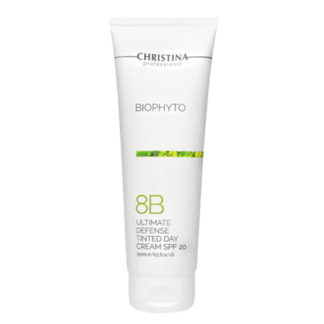 קרם יום להגנה דמי מייקאפ Ultimate Defense Tinted Day Cream SPF 20 (שלב 8B) 250 מ"ל מסדרת ביו פיטו - כריסטינה | CHRISTINA