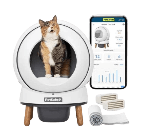 שירותים אוטומטיים חכמים לחתול PetSafe ScoopFree SmartSpin