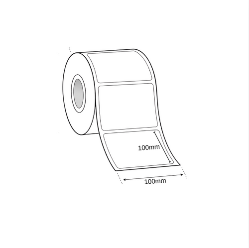 גליל 700 מדבקות תרמיות מופרדות ‏100x100mm להדפסה ישירה 