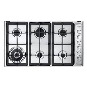 כיריים גז 90 ס"מ 6 להבות Delonghi DGH3390CX נירוסטה