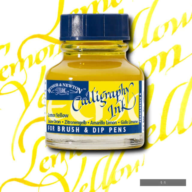 דיו קליגרפי Lemon Yellow 30ml