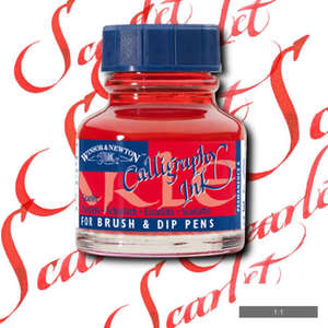 דיו קליגרפי Scarlet 30ml WINSOR&NEWTON