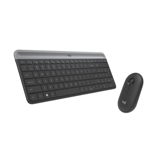 מקלדת דקה ועכבר מבית | LOGITECH דגם MK470 בצבע אפור