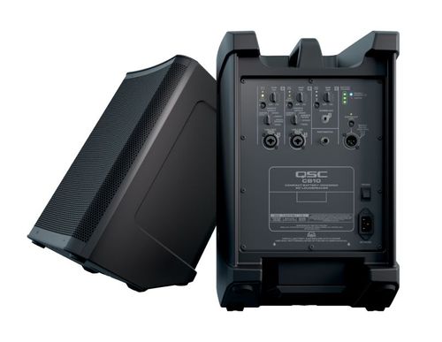רמקול מוגבר נטען כולל מיקסר מובנה בידורית QSC CB10