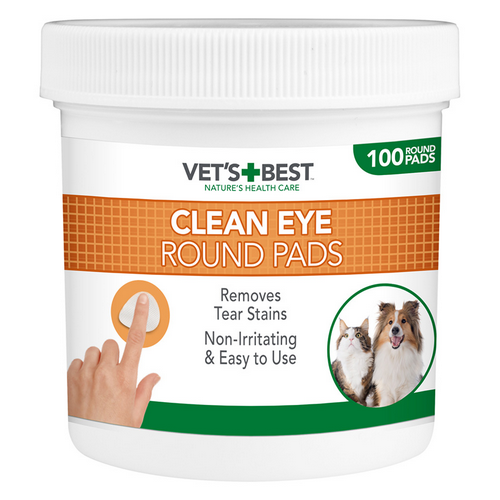 פדים לניקוי עיניים ווטס בסט 100 יחידות | Vet's Best Eye Cleaning Pads 100 Units