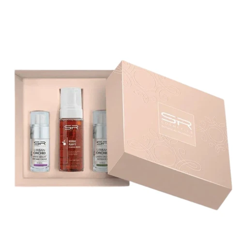 ערכת טיפול הבהרה עוצמתית של SR COSMETICS לפנים הכוללת 3 מוצרים לשיפור גוון ומראה העור