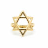 טבעת מגן דוד זהב 14K