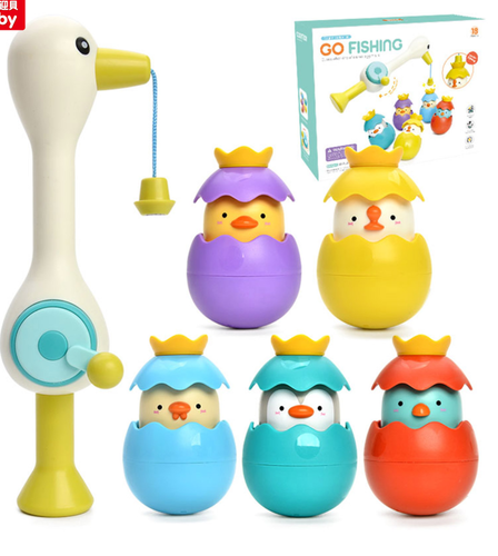 ערכת דיג אנפה לאמבטיה עם 5 ביצים Ing Baby