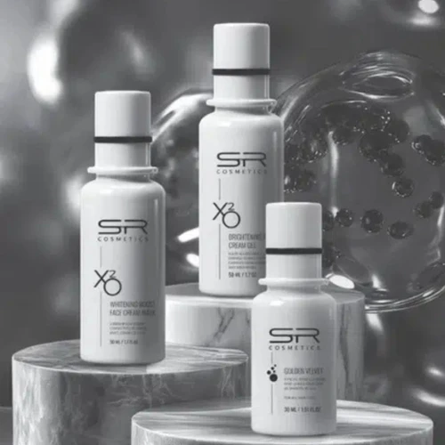 ערכת טיפול אקסוזום XO2 של SR COSMETICS להבהרת עור הפנים ושיפור גוון העור
