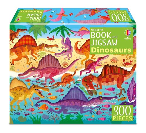 פאזל 300 חלקים וחוברת פעילות - דינוזאורים