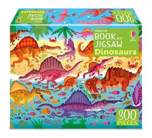 פאזל 300 חלקים וחוברת פעילות - דינוזאורים