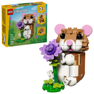 לגו Creator 3in1 – אוגר חמוד עם פרח (31376) LEGO
