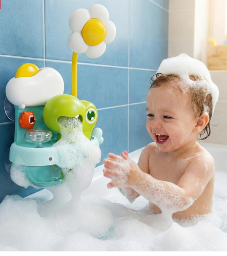 מקלחון דינוזאור נושף בועות לאמבטיה Ing Baby