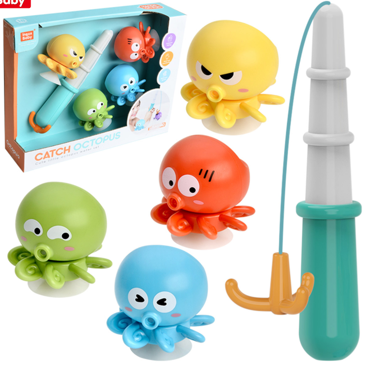 ערכת דיג תמנון לאמבטיה 5 חלקים Ing Baby