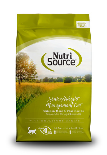 נוטרי סורס חתול סניור ומסורס עוף ואורז | NutriSource Senior & Weight Management Chicken & Rice For Cats