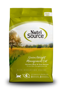 נוטרי סורס חתול סניור ומסורס עוף ואורז | NutriSource Senior & Weight Management Chicken & Rice For Cats