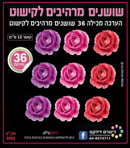 שושנים מרהיבות לקישוט לחג השבועות