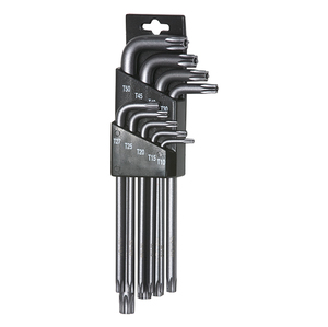 סט מפתחות כרום TORX+חור ארוך 9 יח' SIGNET