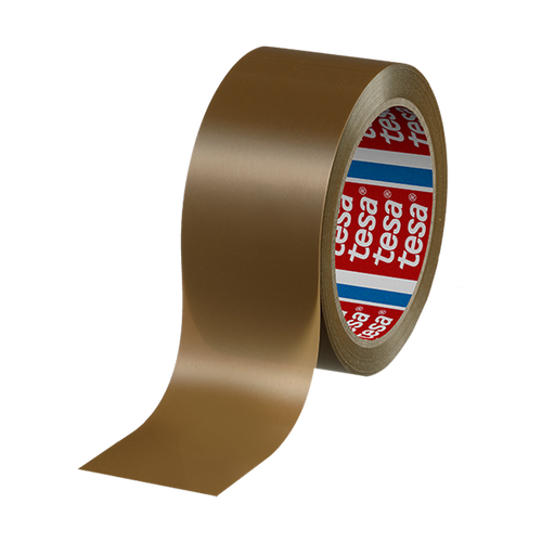 סרט אריזה PVC חד צדדי Tesa 4120 חום / רוחב 19 מ