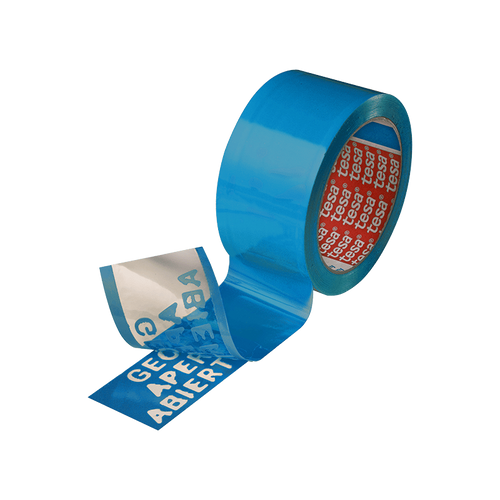 סרט אריזה כחול לזיהוי פתיחה 64007 Tesa כחול / רוחב 50 מ