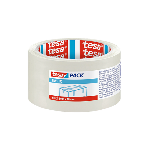 סרט אריזה פוליפרופילן Tesa 58572 שקוף / רוחב 48 מ