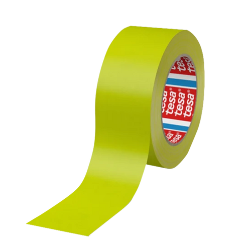 סרט גפה פלורסנטי 4671 Tesa צהוב / רוחב 25 מ