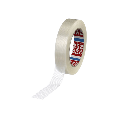 סרט מחוזק לסגירת משטחים 4590 Tesa שקוף / רוחב 25 מ