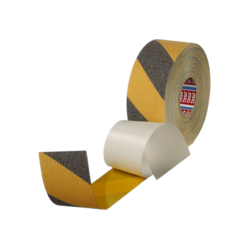 סרט נגד החלקה 60951 Tesa צהוב שחור / רוחב 50 מ
