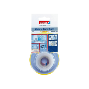 סרט סיליקון מתאחה אקסטרים 4600 Tesa שקוף / רוחב 25 מ"מ, אורך 3 מטר