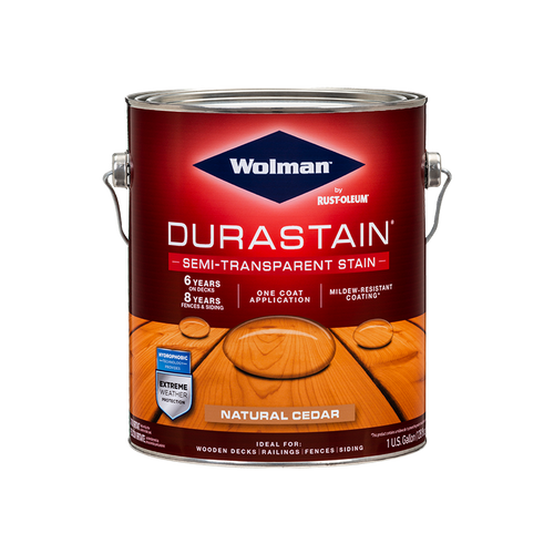 צבע לעץ חצי שקוף Durastain על בסיס מים Chestnut Brown 123 / 3.79 ליטר