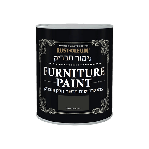 צבע לרהיטים בגימור מבריק Liqurice / 750 מ״ל