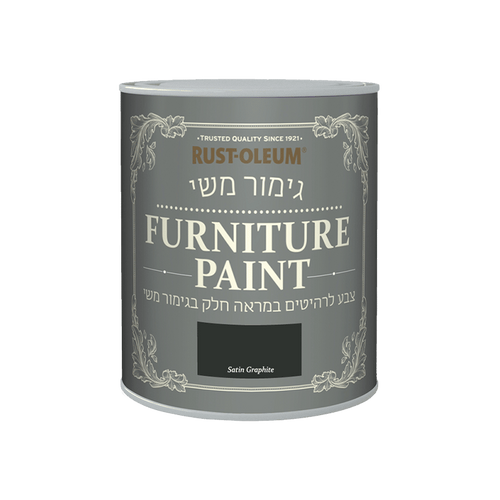 צבע לרהיטים בגימור משי Graphite / 750 מ״ל