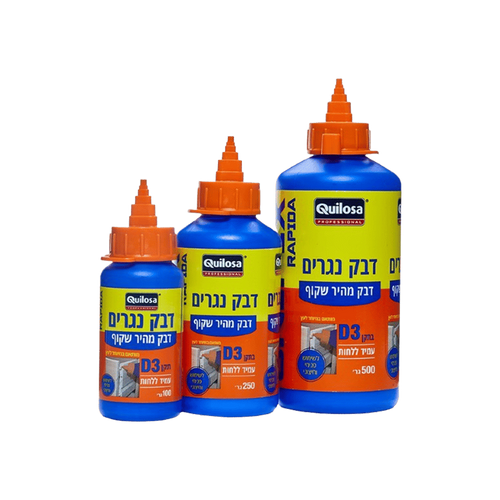 דבק נגרים לעץ תקן D3 לבן / 250 מ