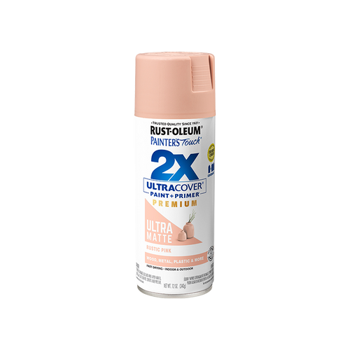 ספריי צבע 2X ורוד כפרי / 340 גרם
