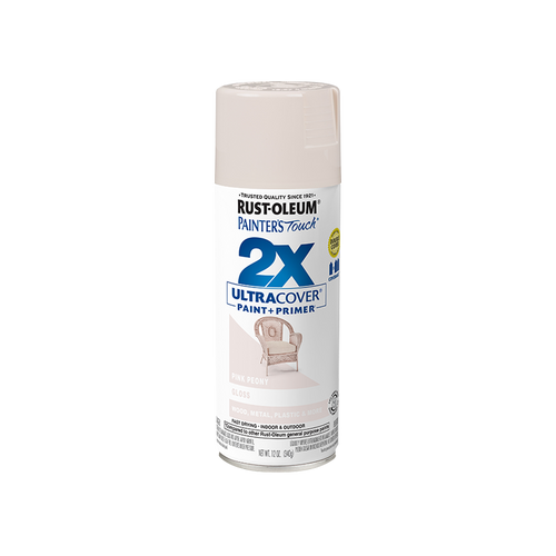 ספריי צבע 2X ורוד פאוני מבריק / 340 גרם