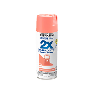 ספריי צבע 2X ורוד קורל מבריק / 340 גרם